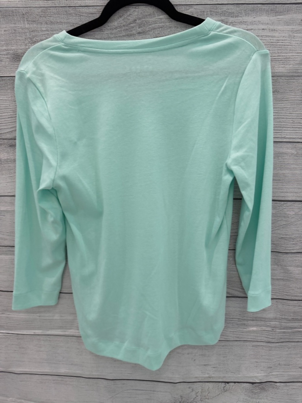 Chico's Mint Green V-Neck Long Sleeve Top - Picture 4 of 4